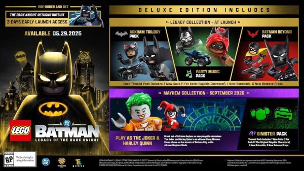 Lego Batman: Legacy Of The Dark Knight Deluxe Edition Includes 72-Hour Early Access 